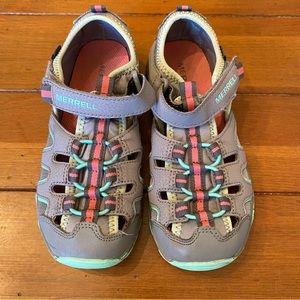 Merrell Kids' Hydro H2O Hiking Sneaker-Sandal Shoes, size 2